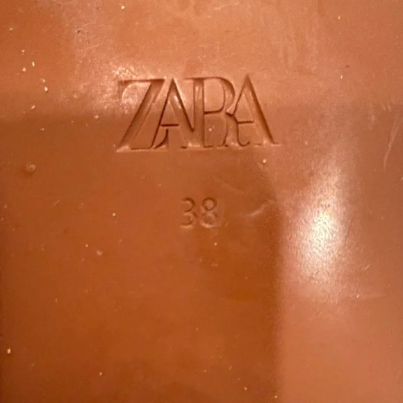 Zara Women's Brown Slide Sandals - Picture 2 of 3